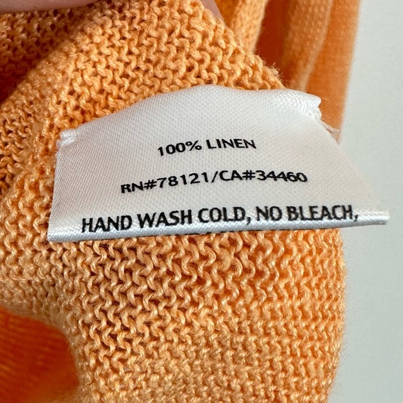 Eileen Fisher 100% Linen Lightweight Henley Sz S - Picture 4 of 8